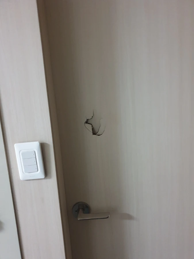 마포구 문짝 변색 도색 시공 전